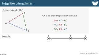 Inégalités triangulaire  Cours de maths [upl. by Nnalorac]