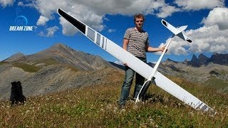 Flying into the wild Emparis with an Alpina 4001 Pro Tangent  RC electric glider [upl. by Nilved534]