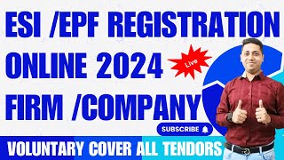 PF ESI Registration Procedure for Employer Online  EPF ESIC Registration Kaise Kare [upl. by Joscelin348]