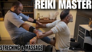 Asmr hair n head massage by Indian barber Reiki master [upl. by Aikcin]