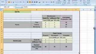 Spreadsheet Modeling Tutorials Supply Network Planning Decision Model Example Part 1 [upl. by Aylad]