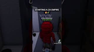 STARTING A ZA EMPIRE IN ROBLOX 🍃😱 shorts [upl. by Richlad]