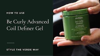 How To Use Be Curly Advanced Coil Definer Gel  Style The Verde Way [upl. by Adiari257]