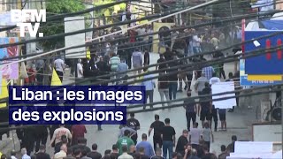 Liban les images des explosions [upl. by Rases]