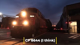 CP 100 and CP 113 at Elm Street Sudbury Ontario [upl. by Elihu296]