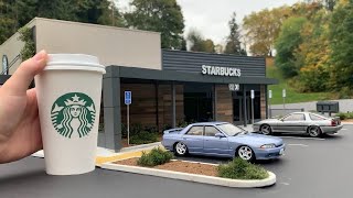 Build an ULTRAREALISTIC Starbucks Coffee Shop DIORAMA  Miniature Model Scenery [upl. by Valerian]