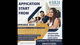 🔥SRMJEEE 2025 Registrations Open😱SRM University Exam Dates Out Shorts SRMJEEE2025 BTech SRM [upl. by Coryden]