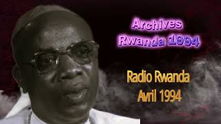 Documents archives  Rwanda avril 1994  Audio 12  Amatangazo kuri Radio [upl. by Ahtnicaj528]