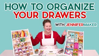 How to Organize Your Drawers  Office amp Craft Supplies Junk Drawers amp Other Little Stuff [upl. by Romilda]