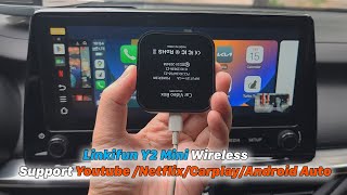 Linkifun Y2 Mini Wireless Support Youtube NetflixCarplayAndroid Auto [upl. by Anoek781]