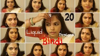 2O liquid bindi designs readymade bindi and Homemade BindiILoveBindi [upl. by Nodal648]