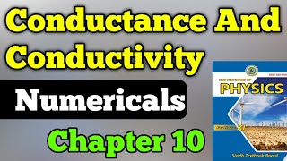 Conductance and conductivity numericals chapter 10 class 11 new physics book  work example 101 amp 2 [upl. by Nimoynib]