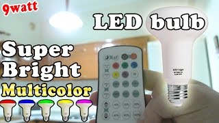 Remote controlled Multicolor Super Bright LED Light Bulb [upl. by Haek]