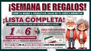 💥🤩¡¡CAMBIOS EN LOS PAGOS BIENESTAR💥🤩 LISTA COMPLETA DE ADULTOS MAYORES QUE COBRAN 🚨¡NUEVA MEJORA🚨 [upl. by Kolodgie]