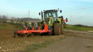 Claas Axion 830 labour hiver 2011 [upl. by Jarietta]