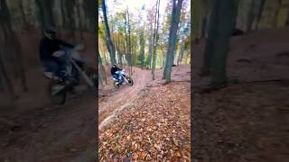 Mountain challenge vibes Jumping across trails and pushing limits Hard enduro in the fall season [upl. by Anyl]