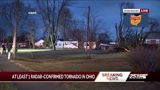 At least 1 radarconfirmed tornado in Ohio [upl. by Moore]