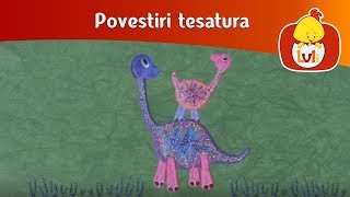 Povestiri tesatura  Dinozauri pentru copii  dinozauri desene animate [upl. by Elnukeda]