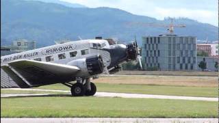 junkers ju52 startet in freiburg richtung paris [upl. by Ardnat]