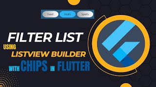 How to Filter List  List View Builder with Chips in Flutter [upl. by Yeslah]