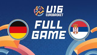 Group Phase  Germany v Serbia  Full Basketball Game  FIBA U16 EuroBasket 2024 [upl. by Alexio]