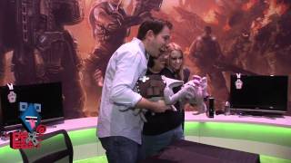 Dot Stasny SoloShotfirst Meets Cliff Bleszinski at PAX East Glitchy Tasty [upl. by Nennarb]