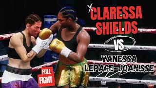 Claressa Shields vs Vanessa Lepage Joanisse FULL FIGHT July 27 2024 Simulation [upl. by Akimet]