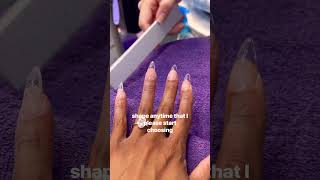 New Nail Shape Did I make a mistake Nail Vlog [upl. by Adham38]