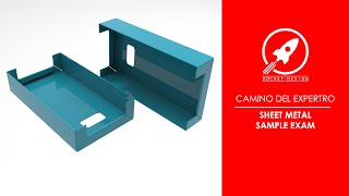 SOLIDWORKS  CSWPA SHEET METAL EXAMEN DE EJEMPLO [upl. by Hairakcaz]