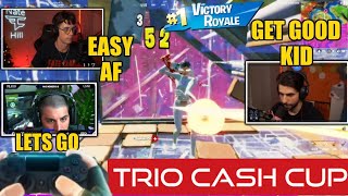 NICKMERCS SLAYS OUT PROS IN TRIO CASH CUP w Nate Hill amp Sypher  Fortnite Season 7 [upl. by Ackley]