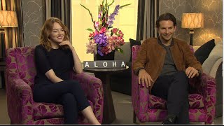 Emma Stone Does a Ridiculous Bradley Cooper Impression [upl. by Benge759]