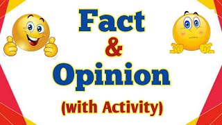 Fact and Opinion with Activity [upl. by Leahcimrej]