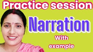 narration practice session with example AbhilashaTiwari518At [upl. by Aenyl]