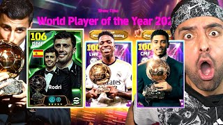 106 BALLONDOR RODRİ 😱 105 BELLİNGHAM  105 VİNİCİUS JUNİOR  ÇIKTIMI  EFOOTBALL 2025 TOP AÇILIMI [upl. by Earleen12]