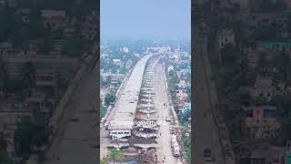 Belgharia Expressway to Kalyani Expressway 6 lane elevated Corridor drone View shorts [upl. by Herschel162]