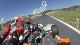 Onboard Lap around Arena E Mülsen Rotax senior [upl. by Alathia81]