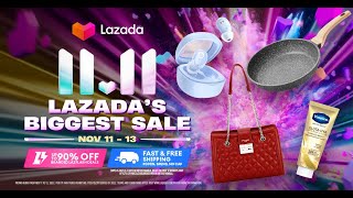 Lazada 1111 Biggest Sale 2024 I SEE DESCRIPTION for DISCOUNTS lazada viralvideo trending [upl. by Aramas]