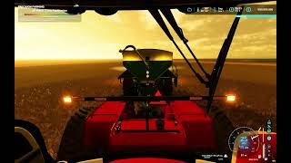 Combining Flax and spreading Lime Farming Simulator 22 [upl. by Araed]