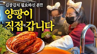 팡머니표 김장 김치 드실분 양팡이 직접 무료나눔 배송갑니다 [upl. by Neelrad512]