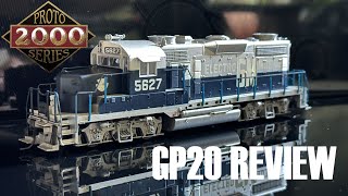 LifeLike Proto 2000 HO Scale GP20 Review [upl. by Nilesoy446]