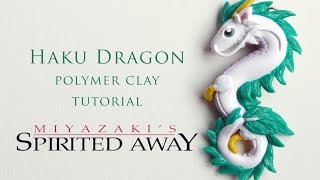 DIY Spirited Away Haku Dragon Polymer Clay Tutorial [upl. by Analah]