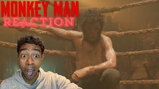 MONKEY MAN REACTION  A VIOLENT REVENGE STORY  FIRST TIME WATCHING [upl. by Acinyt]