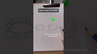 Best way to Draw EYELASHES 🌌 shorts [upl. by Darrell]