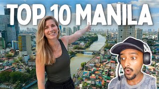 TOP 10 BEST Things to do in MANILA  Manila Philippines Travel Guide 2024  Reaction [upl. by Volnay]