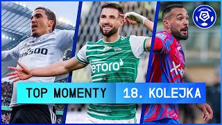 TOP MOMENTY 18 kolejki  Ekstraklasa  202223 [upl. by Rentschler]