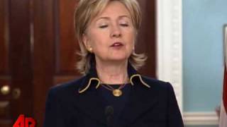 Clinton Says US Will Try to Target Pirate Assets [upl. by Arikahc423]