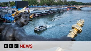 Paris 2024 Olympics Men’s triathlon postponed over poor water quality  BBC News [upl. by Ama]