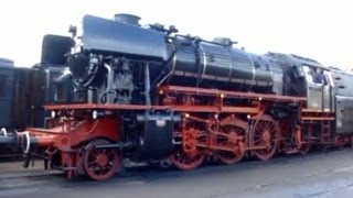 Manoeuvreren Stoomtreinen Beekbergen dampflok steam train locomotive in railway station Holland [upl. by Rapsag381]