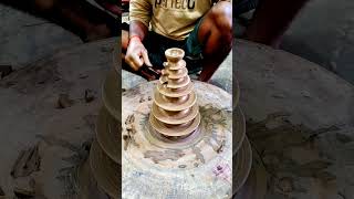 Mitti ke bartan clay pot throwing shortsfeed gaming art games newreel viralreels [upl. by Zipah]