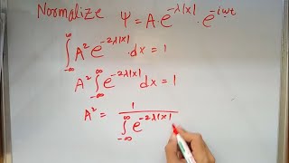 Example for NORMALIZATION and EXPECTATION VALUE  Quantum Mechanics 31 [upl. by Vergil761]